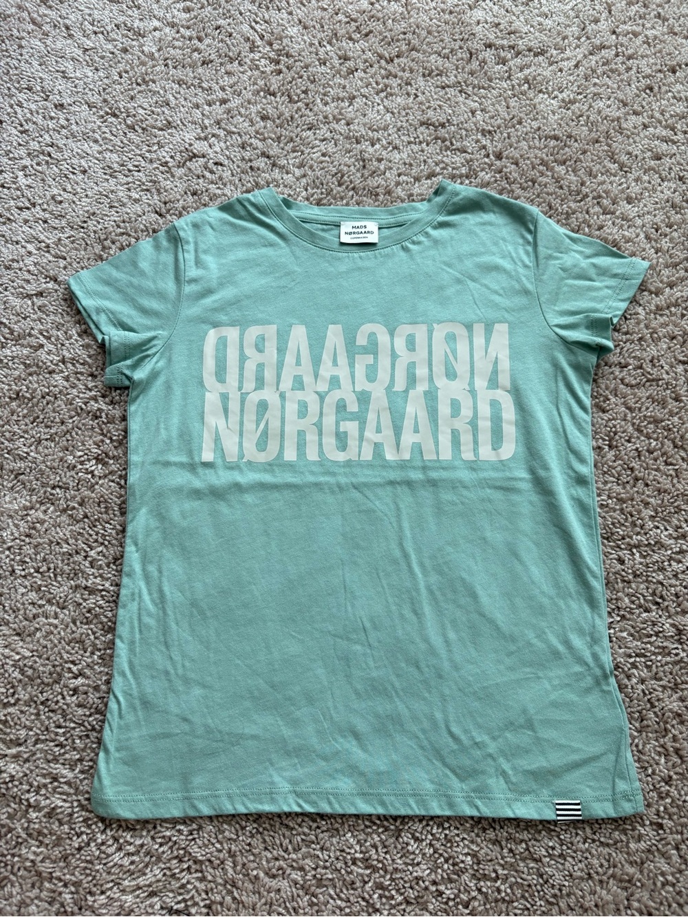 Mads Norgaard Mint Green Logo Tee